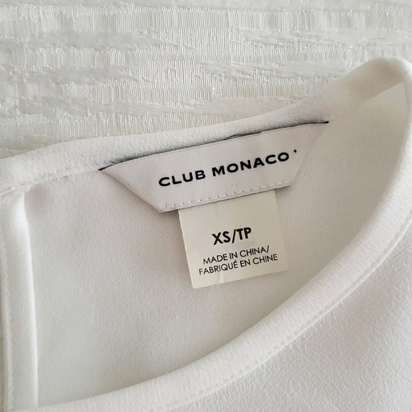 Club Monaco Long Sleeve Crossover Button Shirt - Picture 2 of 3